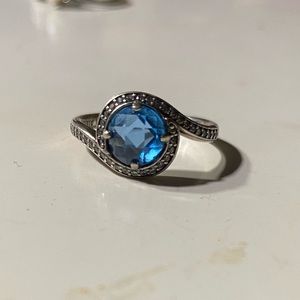 Pandora Ring - Blue CZ